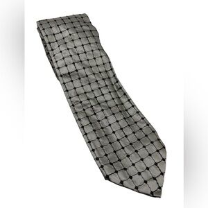 NWT Vintage Silver And Black Dot Men’s Tie Pavone